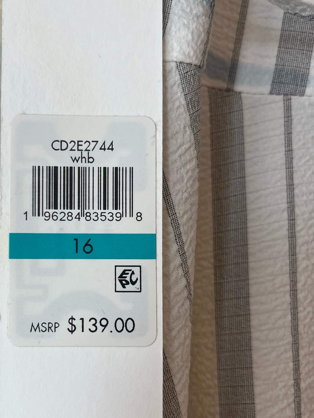 Calvin Klein sleeveless faux maxi dress NWT Size 16 - Picture 4 of 4